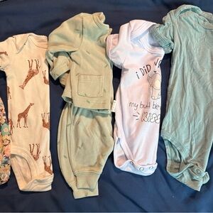 Assorted Baby Onesies and Outfits